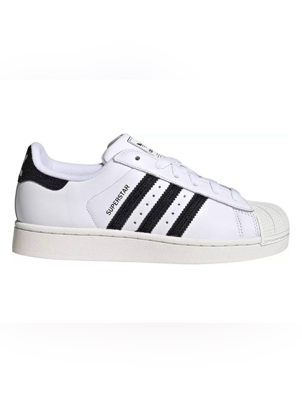 Adidas Women’s Superstar ll Sneakers - White with Black Stripes - Size 6.5